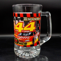 Vintage 2000 Nascar Busch Series Large Glass Beer Mug Slim Jim Racing Team #44 - £7.97 GBP