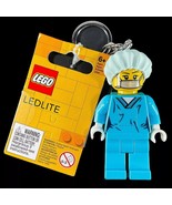 LEGO LED Keychain Light Surgeon Nurse 3&quot; Minifigure Collectible NEW - $12.34