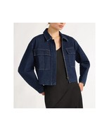 Scoop Women&#39;s Oversized Cropped Denim Jacket - $24.97 CAD