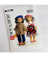 Butterick American Girl Pattern Doll Clothes Sz 18 Coat Pants T Top Jump... - £7.86 GBP