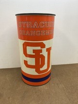 Vintage Syracuse Orangemen Trash Can university waste bin P&amp;K Products basket 90 - £62.90 GBP
