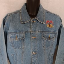 Union Pacific Railroad Denim Jean Jacket Medium NWT Tri Mountain - $59.95