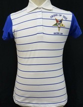 Order of the Eastern Star Polo Shirt Short Sleeve Mason Freemasonry stripe Polo - £31.90 GBP