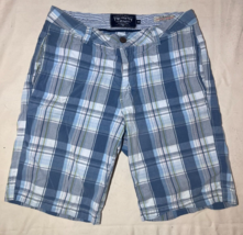 The New Ivy Brand Shorts Men 32 Classic Indian Madras 100% Cotton Blue P... - $14.84