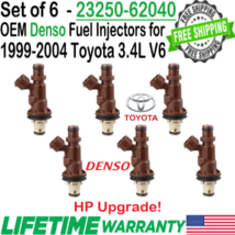 Genuine Denso 6Pcs HP Upgrade Fuel Injectors for 2000-2004 Toyota Tundra 3.4L V6 - £170.28 GBP