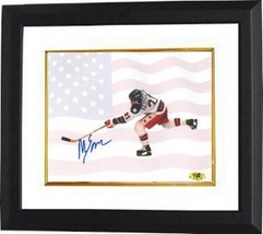 Mike Eruzione signed 1980 Team USA Olympic Hockey 16X20 Photo Custom Fra... - £114.06 GBP