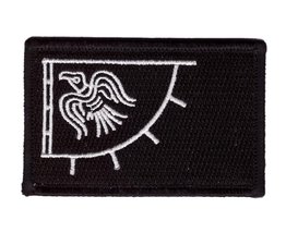 Hook Odin&#39;s Raven Black Raven Flag Patch [B/W] - £5.40 GBP