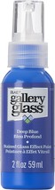 FolkArt Gallery Glass Paint 2oz-Deep Blue - £9.95 GBP