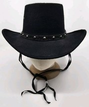 Western Express Faux Felt Wide Brim Western Cowboy Hat Black Size 6-7/8 - $49.49