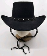 Western Express Faux Felt Wide Brim Western Cowboy Hat Black Size 6-7/8 - €42,37 EUR