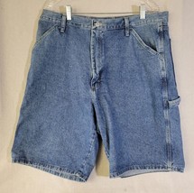 Wrangler Denim Carpenter Shorts Size 36 Mens Blue Jean Shorts - £9.69 GBP