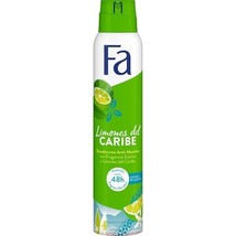 Fa Caribbean Lemon deodorant anti-perspirant spray XL 200ml- FREE SHIPPING - £8.69 GBP