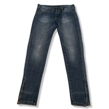 Mango Jeans Size 8 W31&quot;xL30&quot; Miriam MNG Jeans Skinny Ankle Zip Blue Denim Pants  - £27.48 GBP