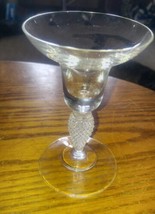 Vintage Clear Glass 5&quot; Tall Parfait Sherbert Champagne Candle Holder Unk... - £18.78 GBP