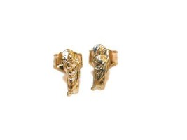 14k Yellow Gold Saint Jude (San Judas Tadeo) Earrings - £59.31 GBP