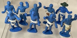 9 Vintage 1960&#39;s MARX MPC Plastic Civil War  Men Toy Figures - £11.27 GBP