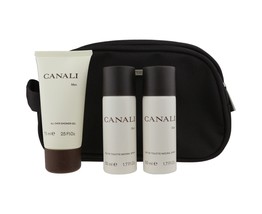 Canali for Men Gift Set - 3.4 oz EDT Spray + 2.5 oz Shower Gel + Deluxe ... - $88.56