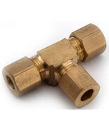 Anderson Metals 50764-06 3/8&quot; Compression Tee (5 Pack), Brass - $465.23 MXN