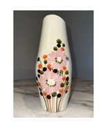 Vintage SIC Scuola Italiana Ceramiche Italy Vase Hand Painted Flowers MO... - $121.62 CAD