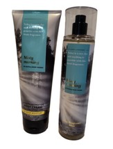 Bath &amp; Body Works Misty Morning Fine Fragrance Mist And Cream Set New 8 Oz Ea - £23.12 GBP