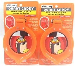 Lot of 2 Allway Paint Caddy Makes Painting Easier Fits all Standard 1 Quart Cans - $12.88