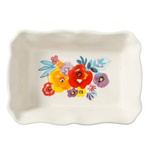 Pioneer Woman ~ Flea Market ~ Floral Design ~ Baking Dish ~ Stoneware Pan - €34,24 EUR