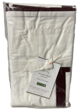 New Pottery Barn Morgan Euro Sham 26 x 26 inches 400 Thread Count - whit... - $22.28