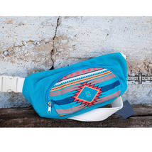 Far Out Aztec Western Southwestern Sling Belt Bag Fanny Pack Black - £30.86 GBP