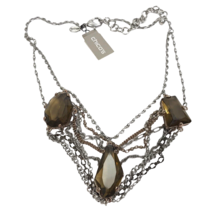 CHICOS Statement Necklace Multi chain Victorian Inspired NWT Goth - £13.23 GBP