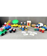 Vintage Fisher Price Little People Lot 40 Figures Cars Trucks Furniture Dog - $106.65 CAD