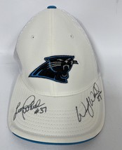 Wesley Walls &amp; Leonard Wheeler Signed Autographed Carolina Panthers Hat ... - £31.45 GBP