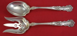 Buttercup by Gorham Sterling Silver Salad Serving Set 2pc Long Pierced 1... - £548.23 GBP
