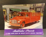 Studebaker Presents A New 1949 Line of Heavy-Duty Model Trucks Sales Bro... - $67.49