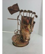Berkeley Design copper Golf Bag musical statue--music box non working - £10.81 GBP