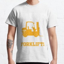  Forklift Driver Funny Forklift Milf M White Men Classic T-Shirt - £13.16 GBP