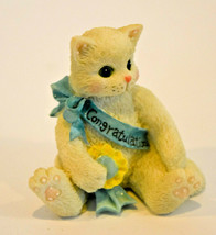 Congratulations - Kitten with Blue Banner - Miniat - £12.90 GBP