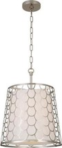 Pendant Light KALCO ARIEL Contemporary 3-Light Off-White Shade Polished Nickel - £2,010.44 GBP