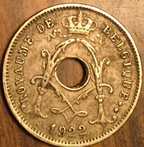 1922 Belgium 5 Centimes Coin - £1.40 GBP