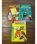 Lot Of (3) Vintage Gold Key Comics Porky Pig Sylvester Aristocats - $454.01 MXN
