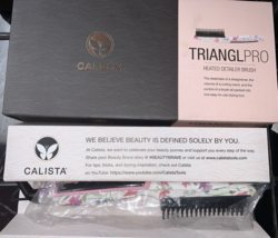 CALISTA Triangl PRO Pro Heated Detailer Styling Brush Fancy Floral - $21.66