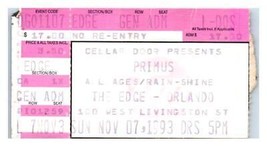 Primus Konzert Ticket Stumpf November 7 1993 Orlando Florida - £31.75 GBP