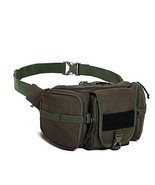 Sac banane tactique et sac banane (vert armée) pour randonnée, vélo,... - $28.74 CAD