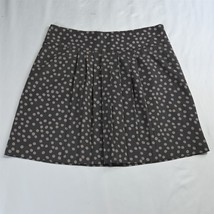 LOFT 6 Gray Polka Dot Side Zip Womens Flowy A-Line Skirt - £11.98 GBP