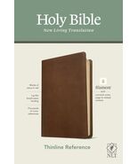 NLT Thinline Reference Holy Bible (Red Letter, LeatherLike, Rustic Brown): - $40.19 CAD