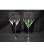 Artland COLOR SPLASH 8.5&quot; Wine Glass - EMERALD &amp; AMETHYST - Beautiful Pa... - $24.73