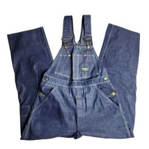 OshKosh B&#39;Gosh Sanforized Vestbak Union Made Overalls Denim Bibs Size 32 x 29 - £114.85 GBP