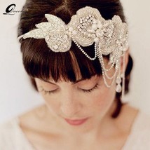 Retro Hair Ornaments  Tiara Headbands Woman Trombone Wedding Hair Accessories Vi - £22.04 GBP