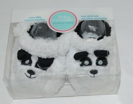 Baby Snoozies 1300Pand White Black Cozy Sherpa Booties Panda Size 3 to 6 Months image 2