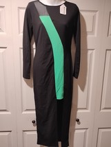 Uptown Dress Women Size L Boutique Black Green - €8,30 EUR