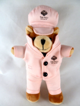 The Puli Hotel and Spa Teddy bear 9&quot; dressed in Pink suit &amp; hat Flower m... - $49.49